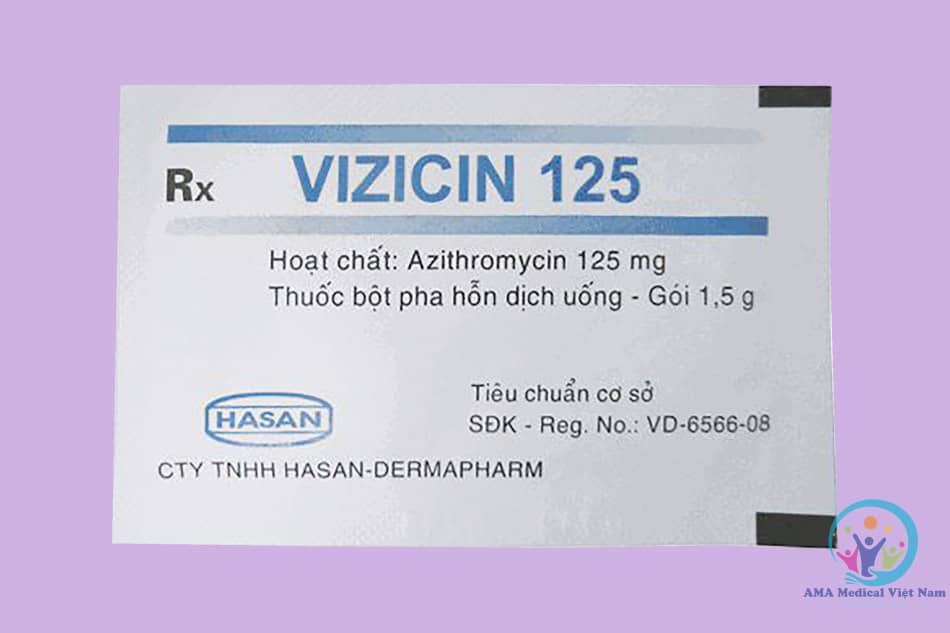 Gói bột thuốc Vizicin 125