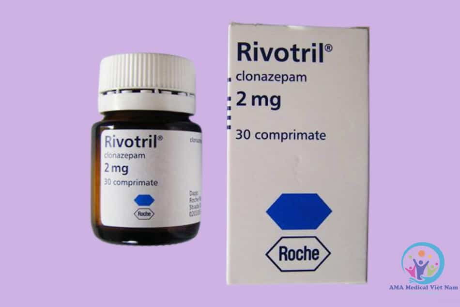 Hình ảnh hộp và lọ thuốc Rivotril 2mg