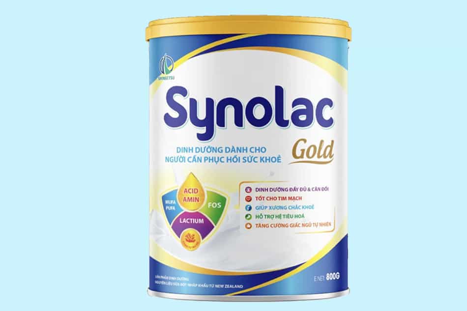 Sữa Synolac Gold - Dành cho người lớn và trẻ em trên 10 tuổi