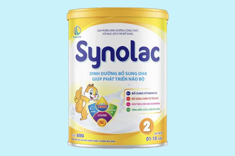 Sữa Synolac số 2 - Dành cho trẻ từ 01 đến 10 tuổi