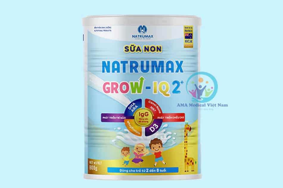 Sữa non Natrumax Grow IQ 2+ dùng cho trẻ từ 2 đến 8 tuổi