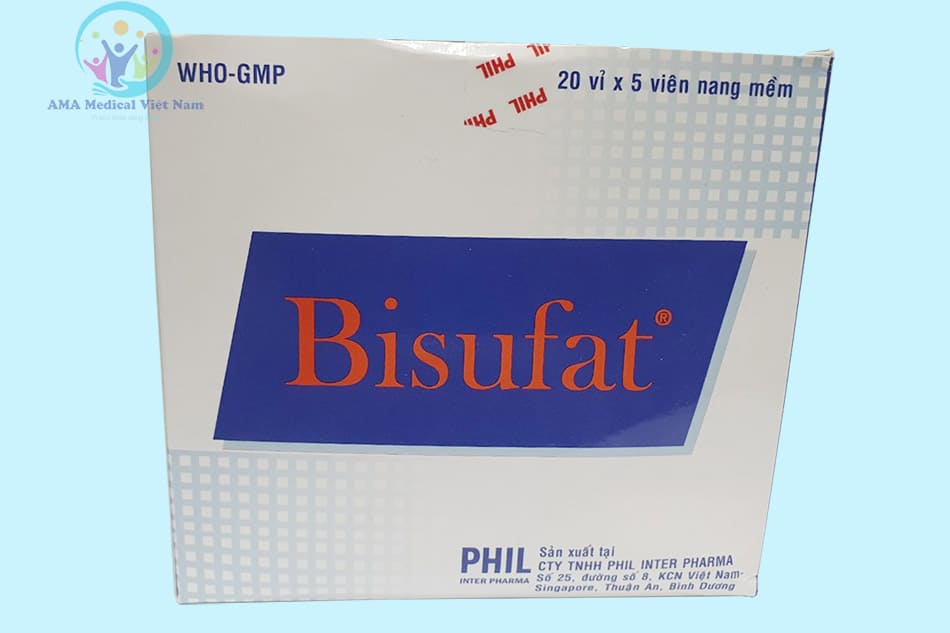 Mặt trước hộp thuốc Bisufat