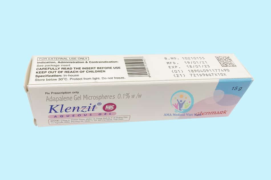 Hộp thuốc Klenzit MS gel 15g