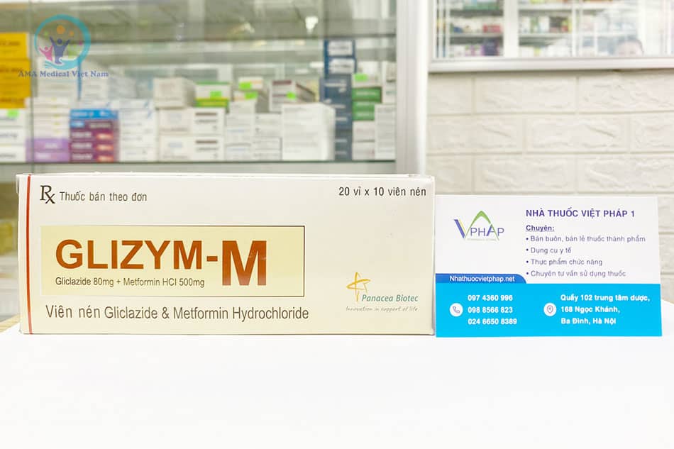 Glizym - M hiện bán tại Nhà thuốc Việt Pháp 1