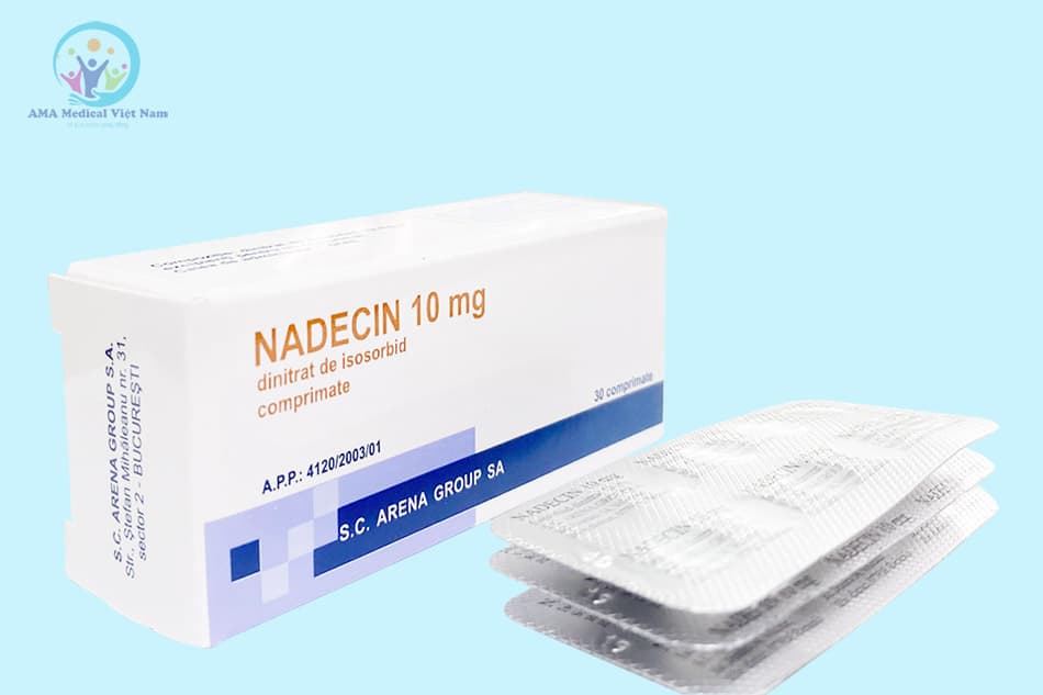 Hộp và vỉ thuốc Nadecin 10mg