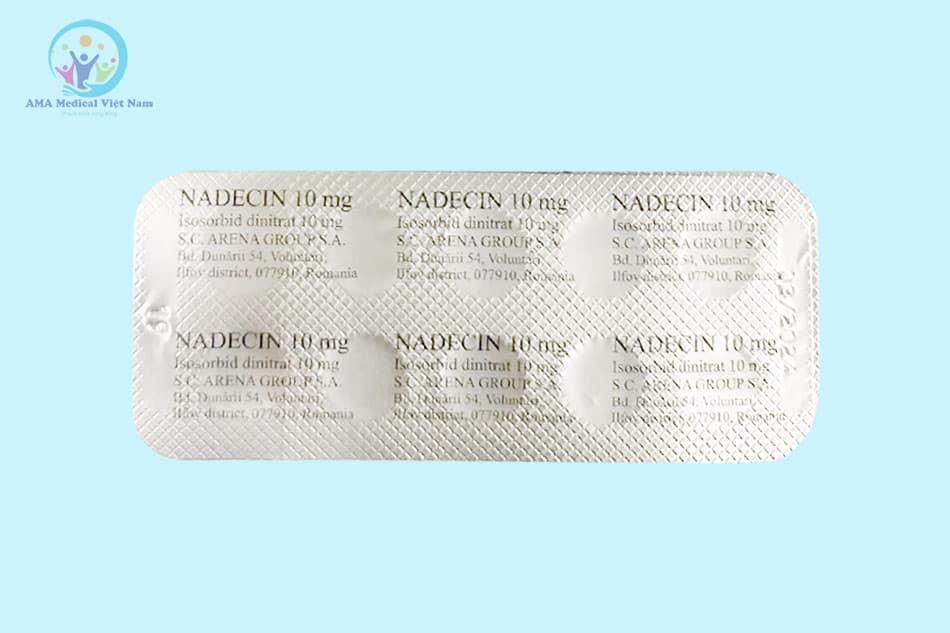 Vỉ 10 viên thuốc Nadecin 10mg