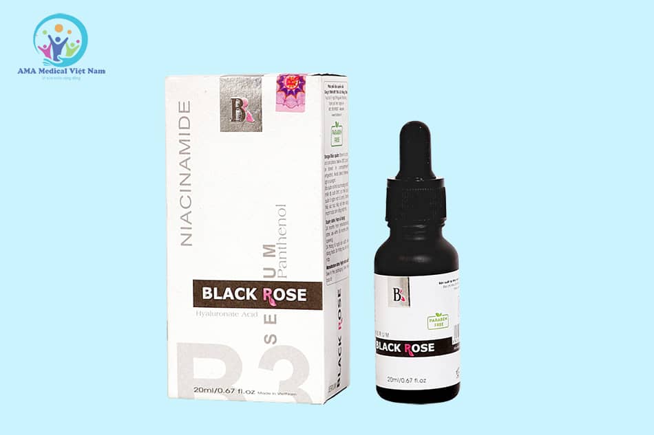 Hộp và lọ Serum Black Rose