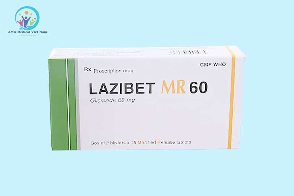Hộp 2 vỉ thuốc Lazibet MR 60