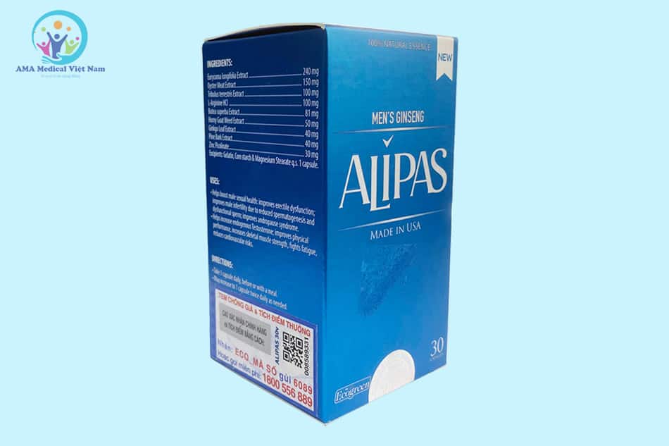 Sâm Alipas - Thực phẩm chức năng dành cho nam giới