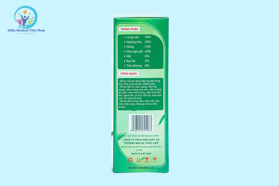Sản phẩm dung dịch Dạ Thảo Liên cho người bệnh xoang