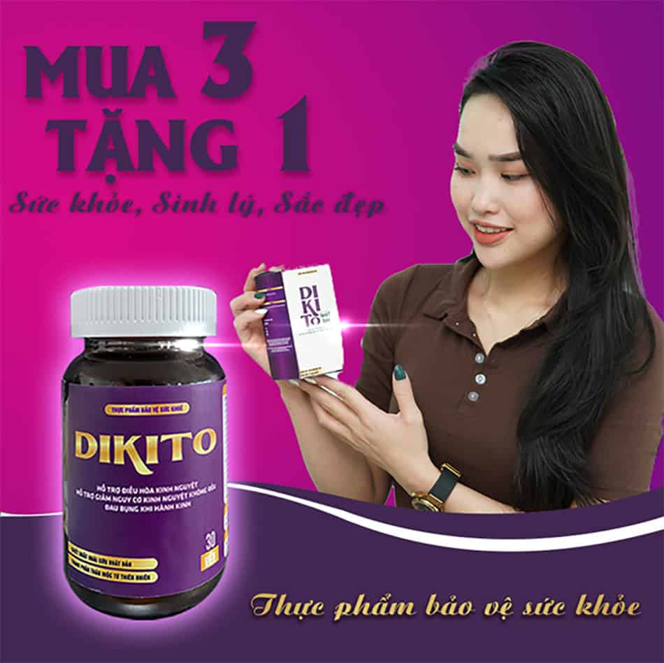 Dikito phù hợp cho phụ nữ gặp phải tình trạng rối loạn kinh nguyệt, đau bụng kinh 