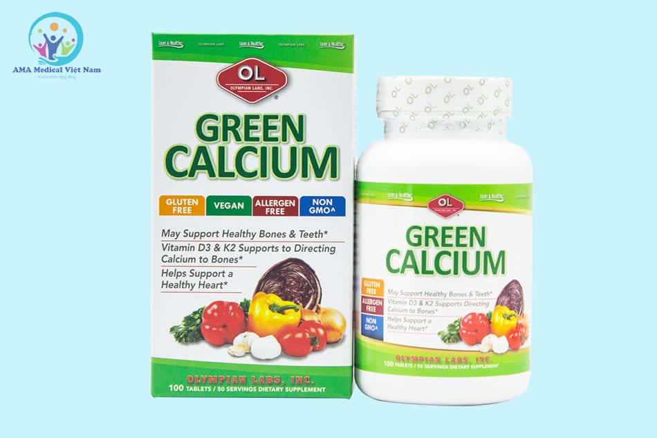 Hộp và lọ Green Calcium
