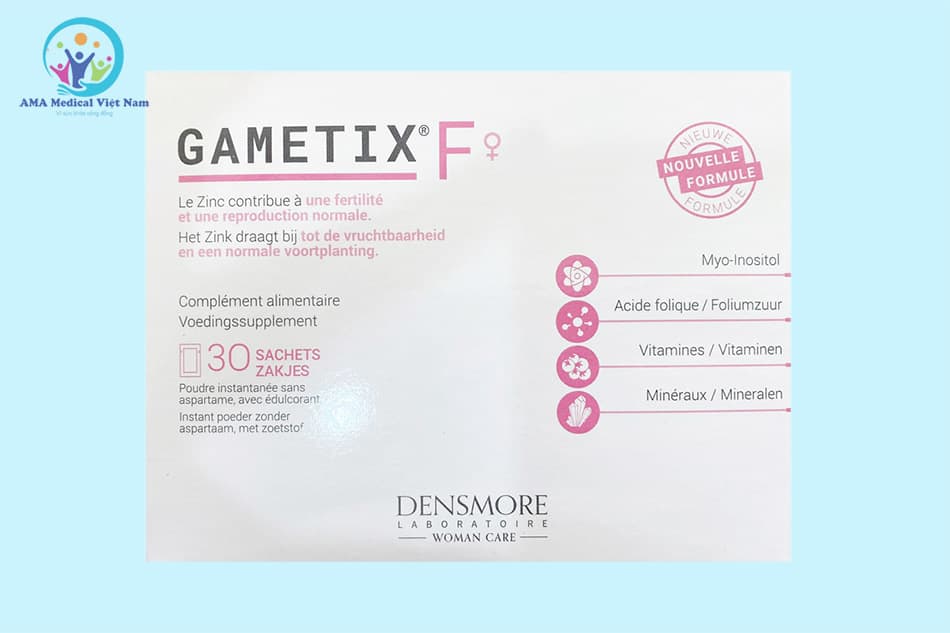 Sản phẩm Gametix F hỗ trợ tăng khả năng thụ thai