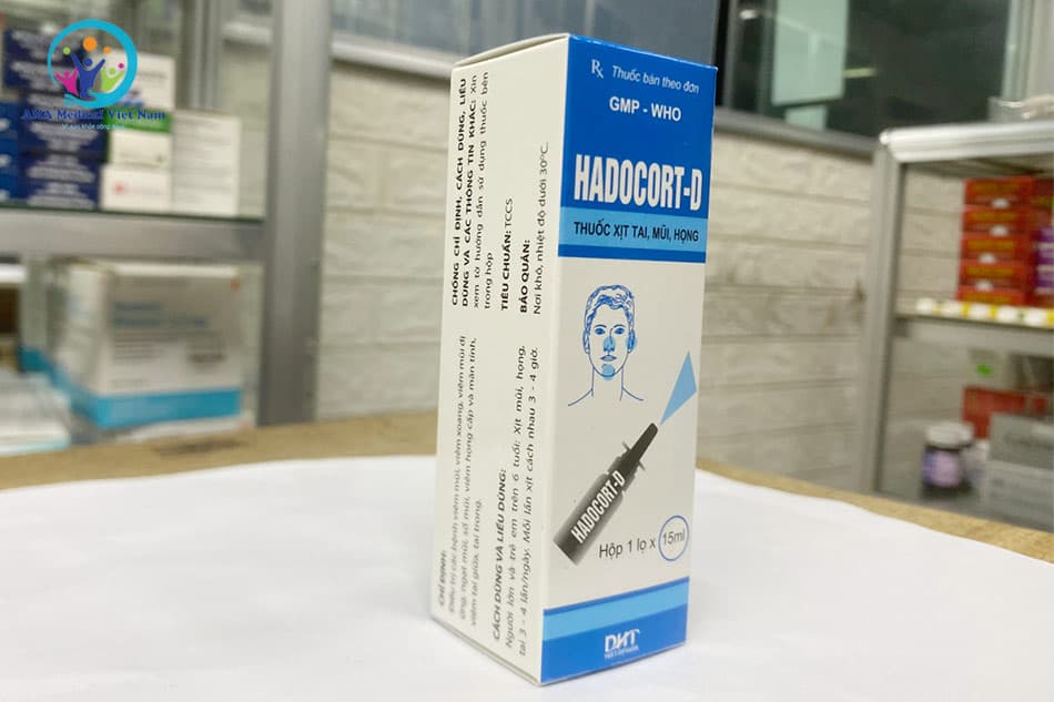 Hadocort thuốc xịt mũi và tai