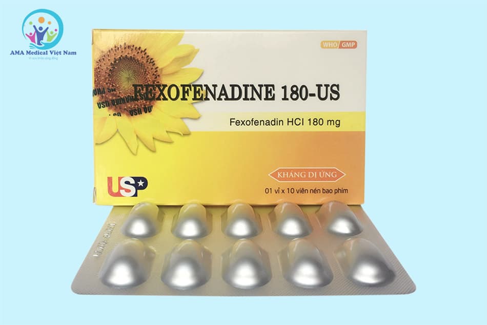 Thuốc kháng histamin Fexofenadine 180mg
