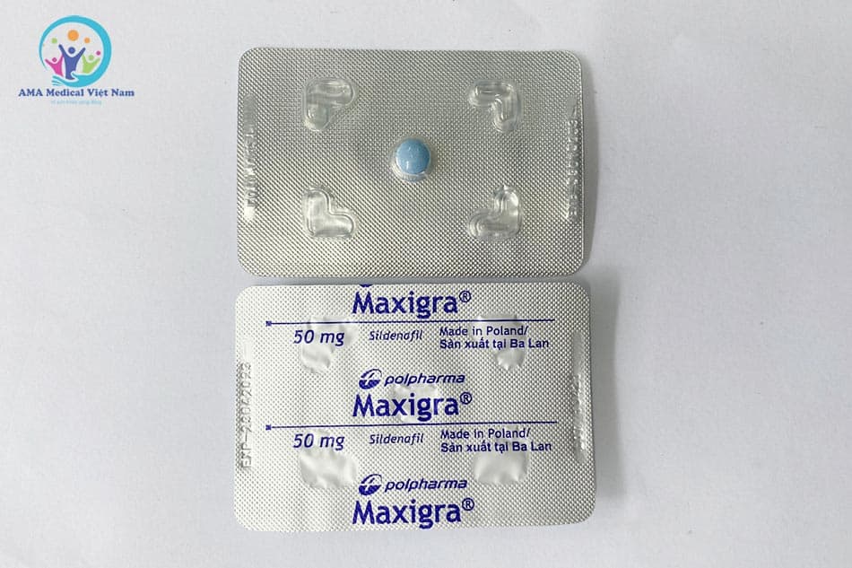 Vỉ 1 viên thuốc Maxigra 1mg