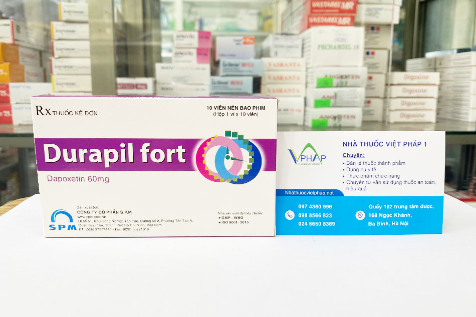 Thuốc Durapil Fort phân phối chính hãng tại Nhà Thuốc Việt Pháp 1
