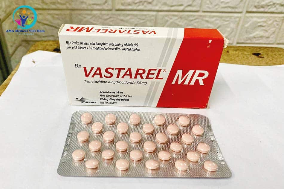 Hộp và vỉ thuốc Vastarel MR 35mg