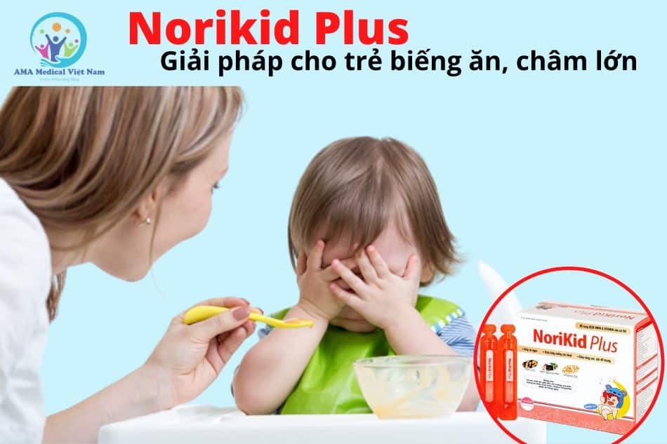 Norikid Plus hỗ trợ cải thiên biếng ăn