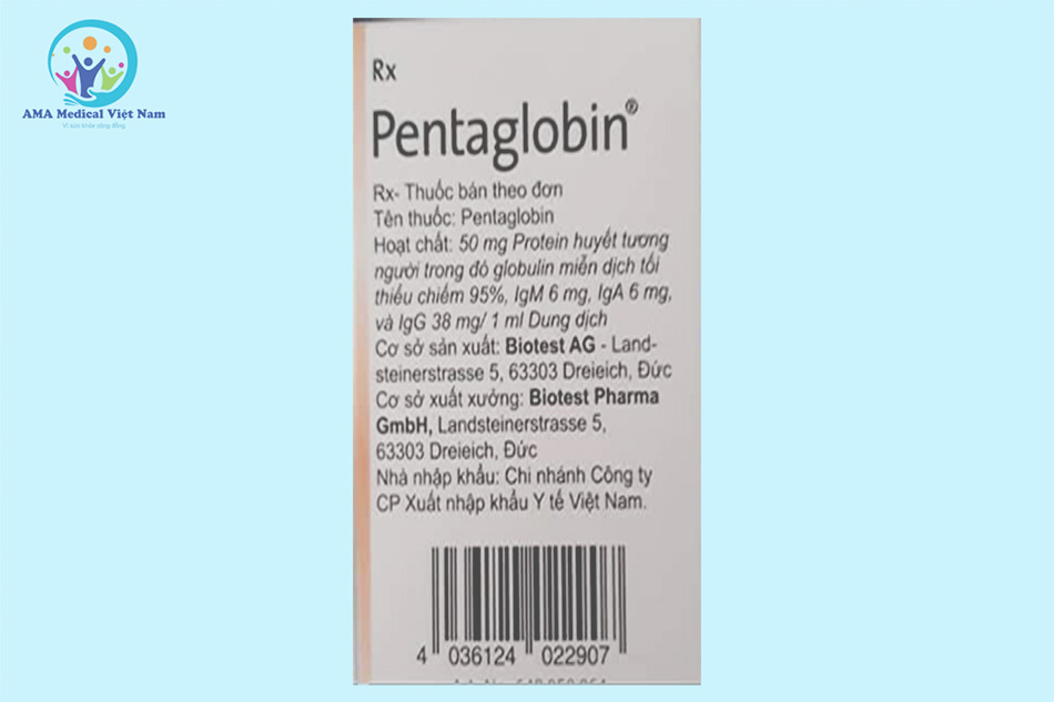 Thành phần Pentaglobin