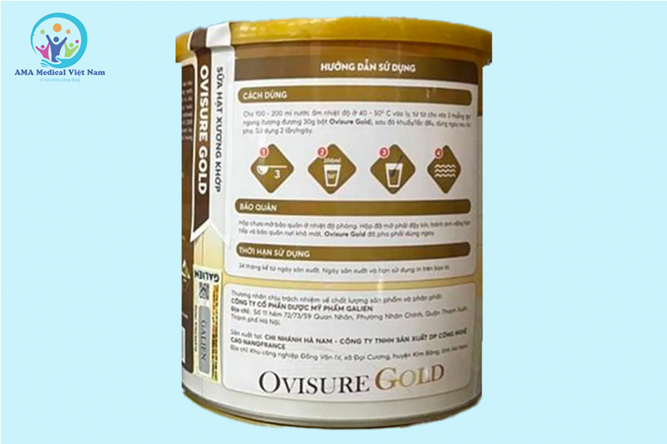 Thông tin trên hộp Ovisure Gold