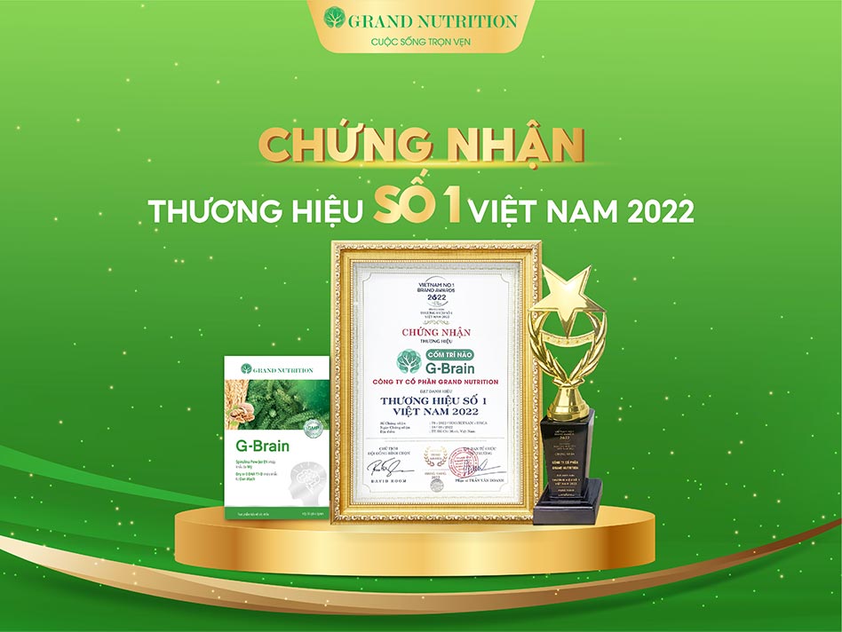 Grand Nutrition khẳng định vị thể với giải thưởng “Thương hiệu số 1 Việt Nam 2022”