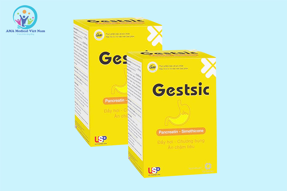 Hình ảnh hộp sản phẩm Gestsic chống đầy hơi