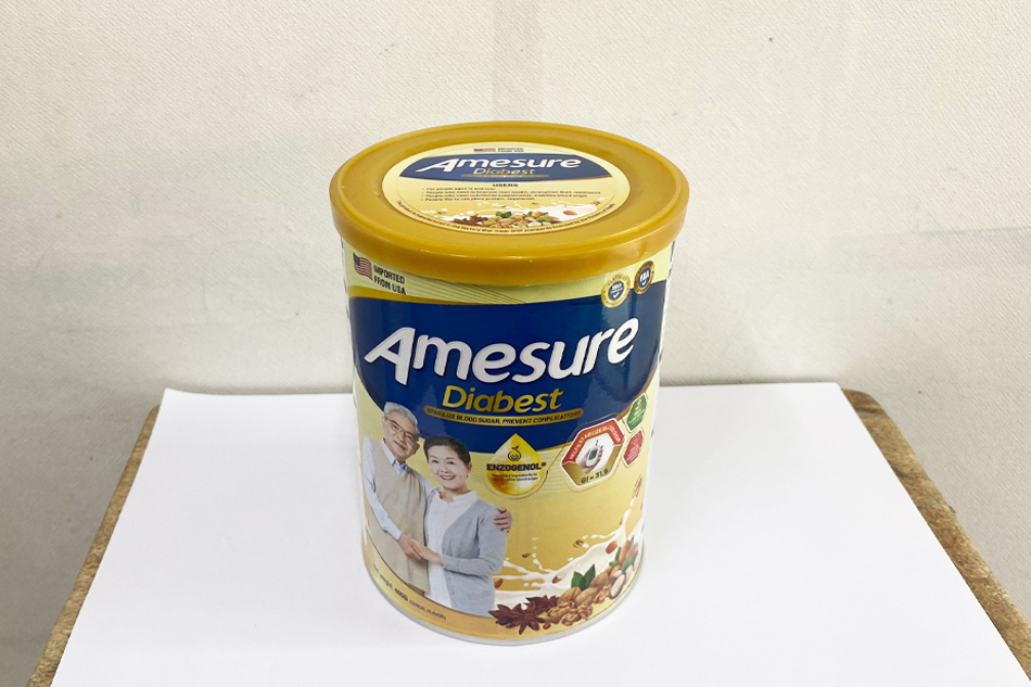 Hình ảnh bao bì sữa Amesure Diabest được chụp tại Nhà thuốc Việt Pháp 1