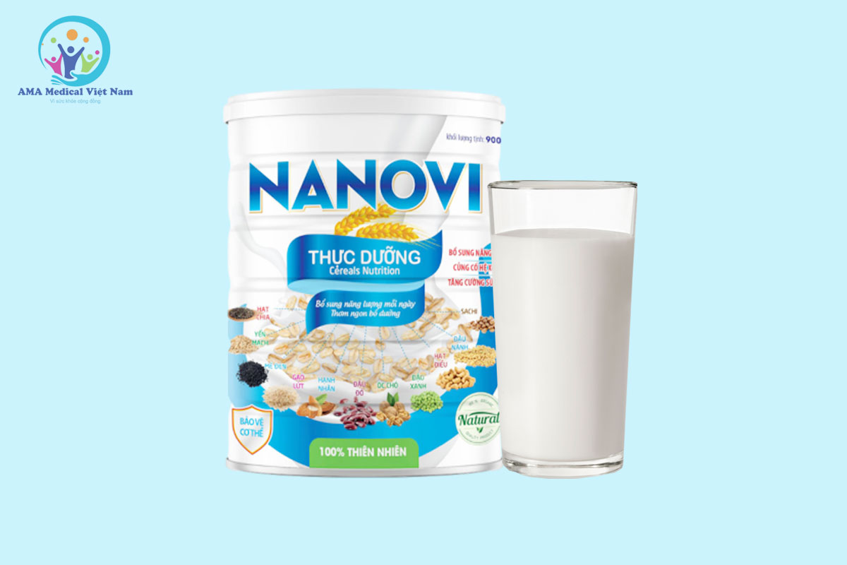Sữa Nanovi thực dưỡng tăng dành cho người ăn chay, ăn thực dưỡng