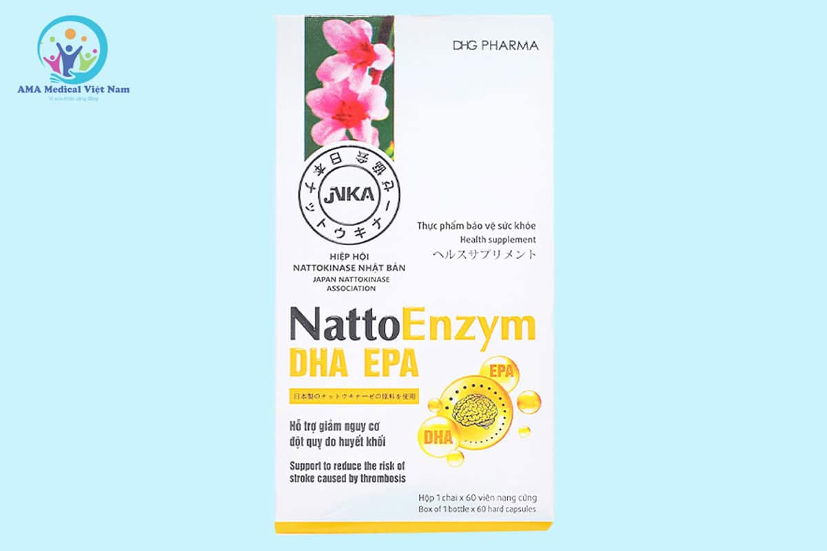 NattoEnzym DHA EPA hỗ trợ giảm nguy cơ đột quỵ